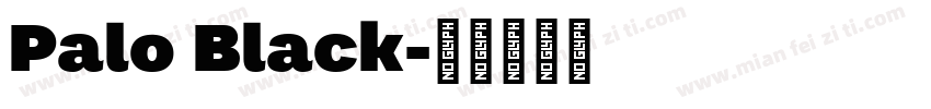 Palo Black字体转换